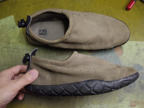 ナイキ エアモック ソール貼り直し例 岡山の靴修理なら足と靴の店 Foot Lights フットライト