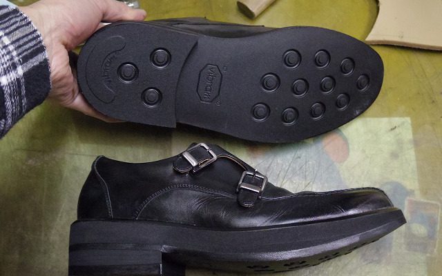 紳士靴　補高修正例