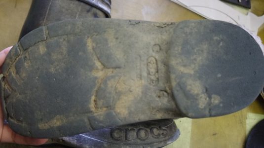 クロックス オールソール例 岡山の靴修理なら足と靴の店 Foot Lights フットライト