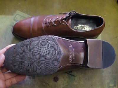 紳士靴　ハーフソール例 3-1