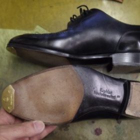 紳士靴　トウスチール取り付け例
