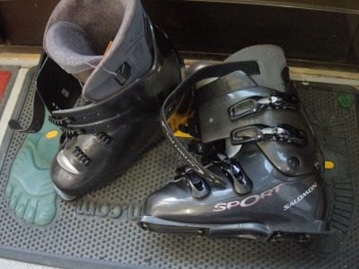 スキー用ブーツ　ソール取り付け例 2-1