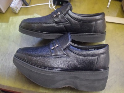 市販紳士靴　補高加工例