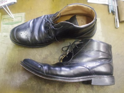 ソール貼り直し例