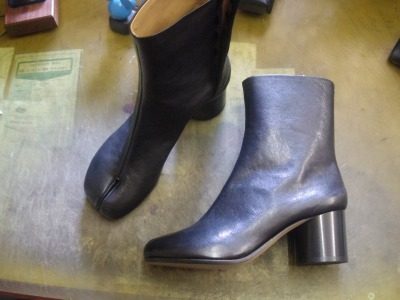 マルジェラ　ブーツ　ハーフソール例 2-1