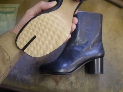 マルジェラ　ブーツ　ハーフソール例 3-1