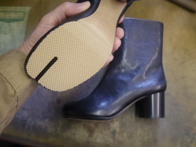 マルジェラ　ブーツ　ハーフソール例