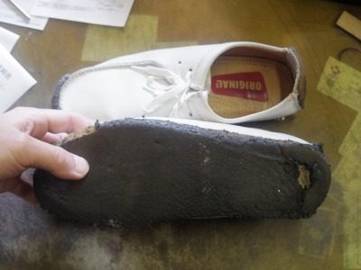 クラークスナタリー　ソール交換例 2-2