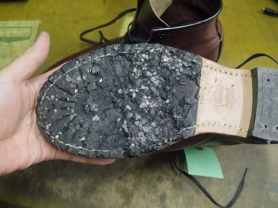 レッドウイングブーツ　ハーフソール例 2-2