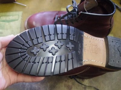 レッドウイングブーツ　ハーフソール例 4-1
