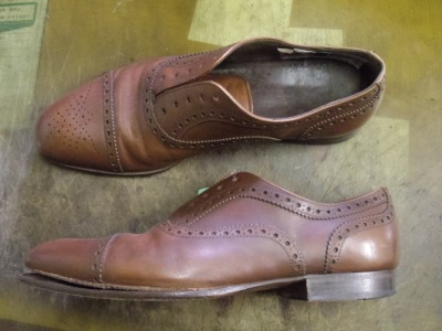 紳士靴 ソール貼り直し例 2-3